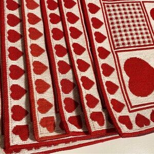 Patchwork Heart Cotton Placemats 6